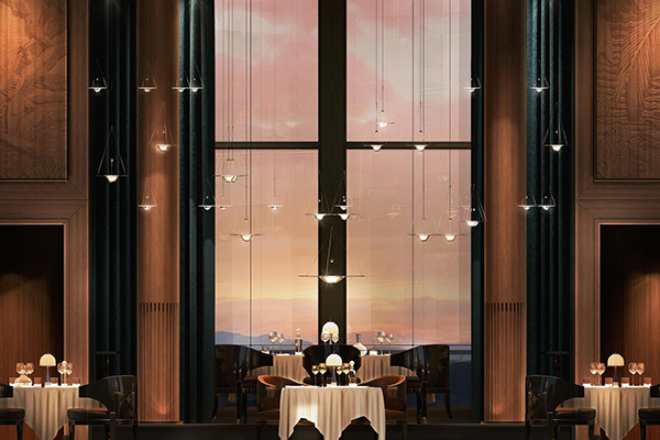 Dining area on Orient Express - La Table de l'Orient-Express by Yannick Alléno