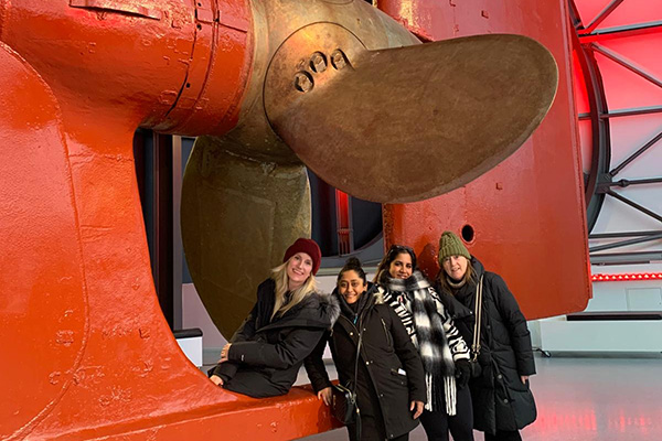 Retired Finnmarken ship in the Hurtigrutemuseet - Norwegian Coastal Express Museum