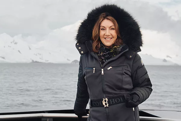 Jane McDonald in Antarctica on Channel 5 From Pole to Pole
